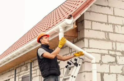 Pose et remplacement de gouttières à Nivigne et Suran